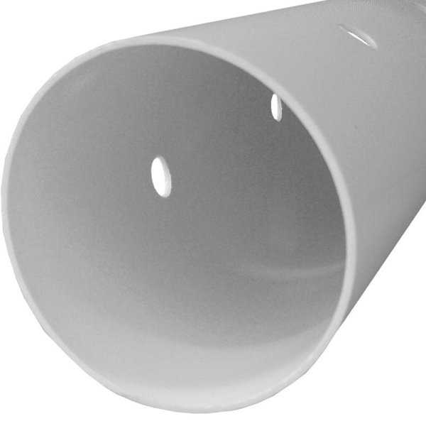 Genova JM Eagle Sewer Pipe, 4 in, 10 ft L, Solvent Weld, PVC, White 1982